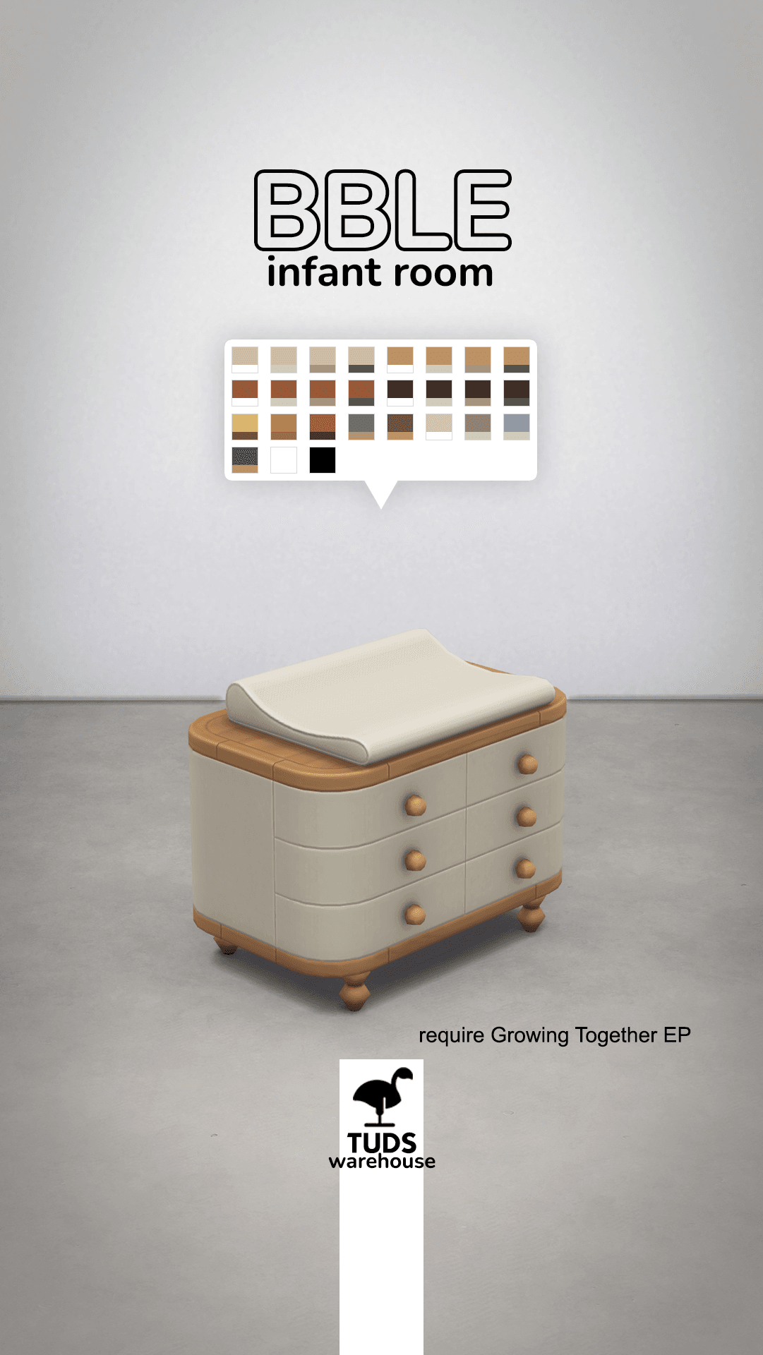 Галерея мода Набор мебели для детской BBLE - Infant Room #1